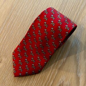 Brooks Brothers Red “Scottie Dog In Plaid” Tie